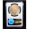 Image 3 : 1883-p Colorfully toned Morgan Dollar $1 Graded ms63 By NGC