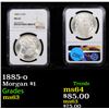 Image 1 : 1885-o Morgan Dollar $1 Graded ms63 By NGC