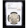 Image 2 : NGC 1884-o Morgan Dollar $1 Graded ms63 By NGC