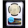 Image 3 : NGC 1925-p Peace Dollar $1 Graded ms63 By NGC