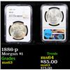 Image 1 : NGC 1886-p Morgan Dollar $1 Graded ms63 By NGC