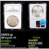 Image 1 : NGC 1885-p Morgan Dollar $1 Graded ms65 By NGC