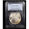 Image 2 : PCGS 1881-s Morgan Dollar $1 Graded ms61 By PCGS