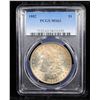 Image 2 : PCGS 1882-p Morgan Dollar $1 Graded ms63 By PCGS