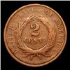 Image 3 : 1865 Two Cent Piece 2c Grades vf+