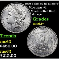 1880-o vam 32 R5 Micro 'o' Morgan Dollar $1 Grades Select Unc