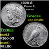 Image 1 : 1926-d Peace Dollar $1 Grades Unc Details