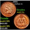 Image 1 : 1901 Indian Cent 1c Grades Select Unc BN