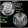 Image 1 : 1880-s Morgan Dollar $1 Grades Choice Unc
