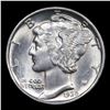 Image 2 : 1936-p Mercury Dime 10c Grades GEM FSB