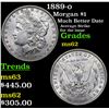 Image 1 : 1889-o Morgan Dollar $1 Grades Select Unc