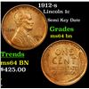 Image 1 : 1912-s Lincoln Cent 1c Grades Choice Unc BN