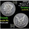 Image 1 : 1921-p Morgan Dollar $1 Grades Choice AU/BU Slider PL