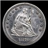 Image 2 : 1876-s Seated Liberty Quarter 25c Grades Unc Details