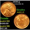 Image 1 : 1920-p Lincoln Cent 1c Grades Choice Unc RD