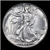 Image 2 : 1945-p Walking Liberty Half Dollar 50c Grades Choice+ Unc