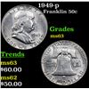 Image 1 : 1949-p Franklin Half Dollar 50c Grades Select Unc