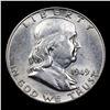Image 2 : 1949-p Franklin Half Dollar 50c Grades Select Unc