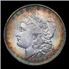 Image 2 : 1885-o Rainbow Toned Morgan Dollar $1 Grades Choice Unc