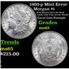 Image 1 : 1900-p Mint Error Morgan Dollar $1 Grades GEM Unc