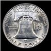 Image 3 : 1957-d Franklin Half Dollar 50c Grades Select Unc+ FBL