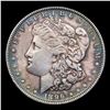 Image 2 : 1896-p Colorfully Toned Morgan Dollar $1 Grades Unc Details