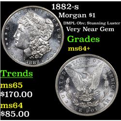 1882-s Morgan Dollar $1 Grades Choice+ Unc