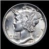 Image 2 : 1945-p Mercury Dime 10c Grades Select+ Unc