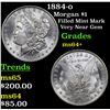 Image 1 : 1884-o Morgan Dollar $1 Grades Choice+ Unc