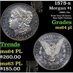 1878-s Morgan Dollar $1 Grades Choice Unc PL