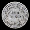 Image 3 : 1908-p Barber Dime 10c Grades vf details