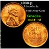 Image 1 : 1936-p Lincoln Cent 1c Grades Choice+ Unc RD