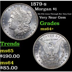 1879-s Morgan Dollar $1 Grades Choice+ Unc