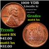 Image 1 : 1909-p Lincoln Cent 1c Grades Choice Unc BN
