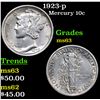 Image 1 : 1923-p Mercury Dime 10c Grades Select Unc