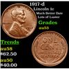 Image 1 : 1917-d Lincoln Cent 1c Grades Select AU