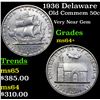 Image 1 : 1936 Delaware Old Commem Half Dollar 50c Grades Choice+ Unc