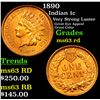 Image 1 : 1890 Indian Cent 1c Grades Select Unc RD