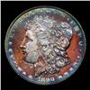 Image 2 : 1890-p Rainbow Toned Morgan Dollar $1 Grades Select+ Unc