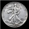 Image 2 : 1938-d Walking Liberty Half Dollar 50c Grades xf+