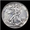 Image 2 : 1943-p Walking Liberty Half Dollar 50c Grades Select Unc