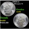 Image 1 : 1904-o Morgan Dollar $1 Grades GEM+ Unc