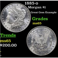 1885-o Morgan Dollar $1 Grades GEM Unc