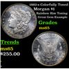 Image 1 : 1882-s Colorfully Toned Morgan Dollar $1 Grades GEM Unc
