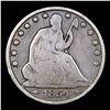 Image 2 : 1854-o Seated Half Dollar 50c Grades f, fine