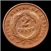 Image 3 : 1866 Two Cent Piece 2c Grades vf+