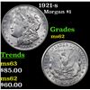 Image 1 : 1921-s Morgan Dollar $1 Grades Select Unc