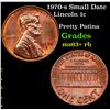 Image 1 : 1970-s Small Date Lincoln Cent 1c Grades Select+ Unc RB
