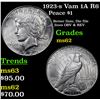 Image 1 : 1923-s Vam 1A R6 Peace Dollar $1 Grades Select Unc