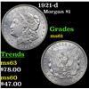 Image 1 : 1921-d Morgan Dollar $1 Grades BU+